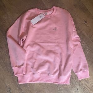 Alo Yoga Pink Crewneck Hoodie Women’s Large New With Tags